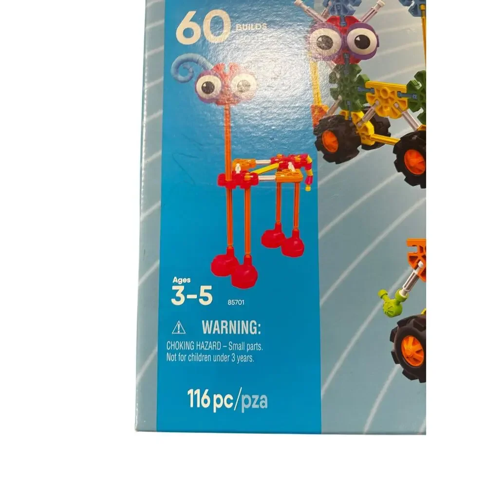 KID K'NEX Oodles of Pals set of 116 chunky pieces designed for young children